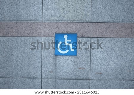 Parking area for the disabled in korea   