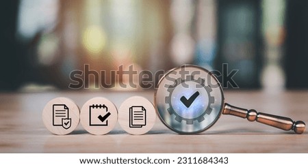 office document auditing concept ,plan review process and assess correctness ,Management of important document storage of organization ,document system ,accountant Audit documents Royalty-Free Stock Photo #2311684343