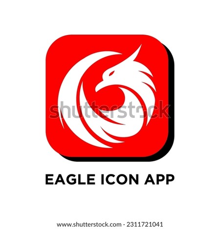 eagle icon app design vector template
