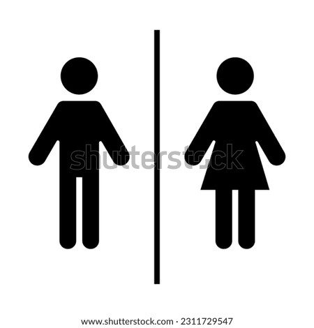
men's and women's toilet icon vector illustration