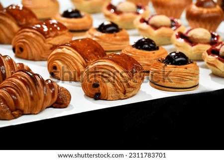French Pastries in a Bakery, Lyon, France - January 20 th 2023 Royalty-Free Stock Photo #2311783701