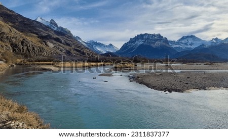 Photos of landscapes and places argentine patagonia and andes mountain range