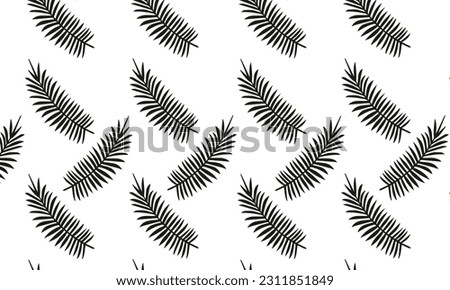 pattern palm leaves, seamles. Leaves Pattern. Endless Background. Seamless
