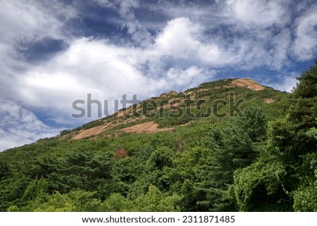 the rocks of Bukhansan Mountain in the National Park Royalty-Free Stock Photo #2311871485
