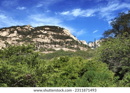 the rocks of Bukhansan Mountain in the National Park Royalty-Free Stock Photo #2311871493