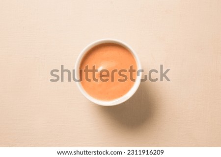 mayo and mustard sauce on the table Royalty-Free Stock Photo #2311916209