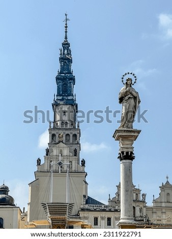 The national sanctuary of Poland, the monastery of Our Lady of Czestochowa at Jasna Gora in may 2020. Royalty-Free Stock Photo #2311922791
