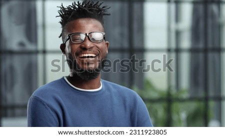 businessman with glasses dressed in blue casual clothes Royalty-Free Stock Photo #2311923805