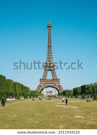 Paris, France in May 2023, along the seine and the Eifeltower Royalty-Free Stock Photo #2311934125