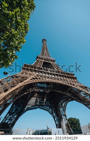 Paris, France in May 2023, along the seine and the Eifeltower Royalty-Free Stock Photo #2311934129