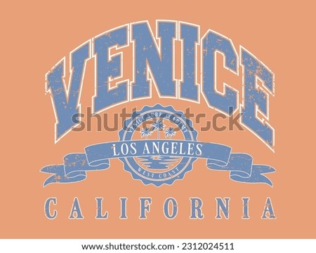 Vector typography in varsity vintage style Royalty-Free Stock Photo #2312024511