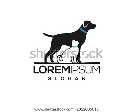 pet logo, pet care, pet love, dog and cat, fur, happy, illustration, kitten, kitty, logo, love, paw, pet, puppy, shop, sitting, small, vector, veterinarian, veterinary
