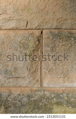Sandstone blocks in a wall