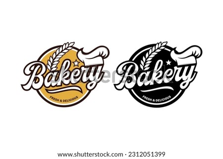 Bakery chef logo template collection Royalty-Free Stock Photo #2312051399