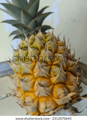 One pineapple is visible on the picture's front
