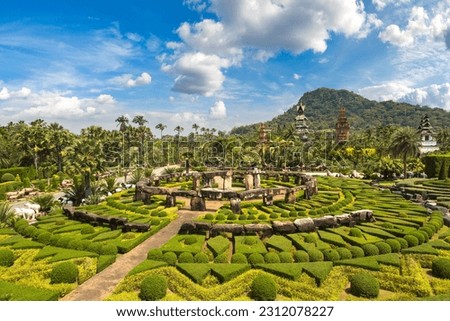 Nong Nooch Tropical Botanical Garden, Pattaya, Thailand in a sunny day Royalty-Free Stock Photo #2312078227