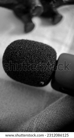 small mic foam head for black cell phones
