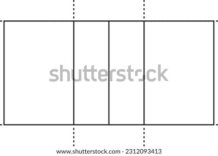 Volleyball court line art illustration isolated in white background