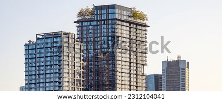 Residential Apartment Buildings in Downtown Vancouver, British Columbia, Canada. Urban Modern City. Royalty-Free Stock Photo #2312104041