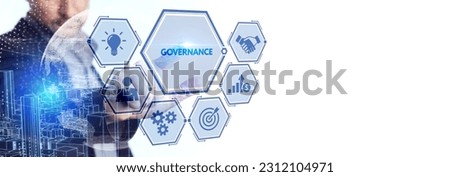 Business, Technology, Internet and network concept. GOVERNANCE  successful business concept.