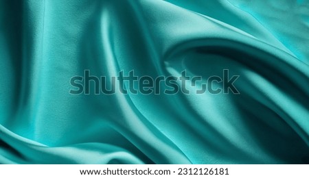 cyan silk texture background, High quality photo