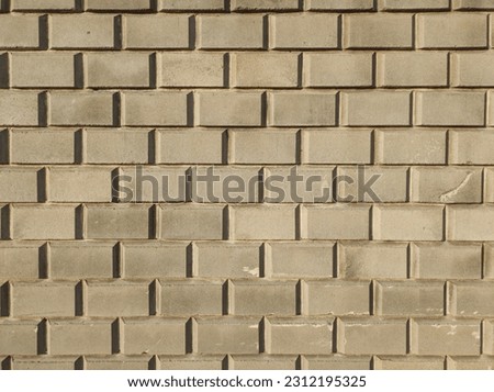 yellow dirty bricks wall background for graffiti and text content