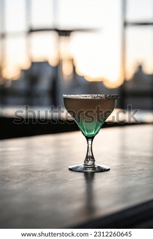 Cocktail at bar fancy luxury nightlife professional bartend 