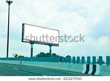 Billboard blank for outdoor advertising poster at blue sky