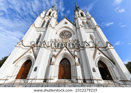 Cathedral Basilica of St. John the Baptist located in Savannah, Georgia Royalty-Free Stock Photo #2312279219