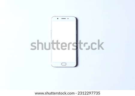 Smartphone on white background with clipping path.Object