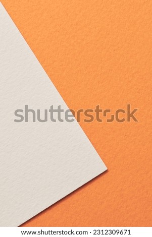 Rough kraft paper background, paper texture orange gray colors. Mockup with copy space for text