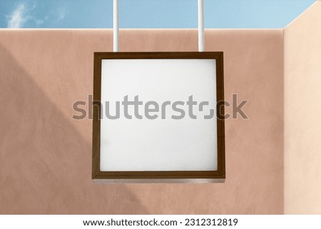 Square sign, blank design space, JPG high quality image