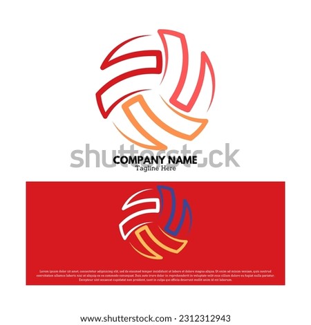 Sports logo vector design illustration