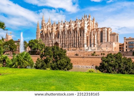 Cathedral of Santa Maria of Palma (La Seu), Palma de Mallorca, Spain Royalty-Free Stock Photo #2312318165