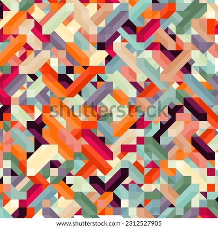 Color Diamonds illusion background abstract illustration