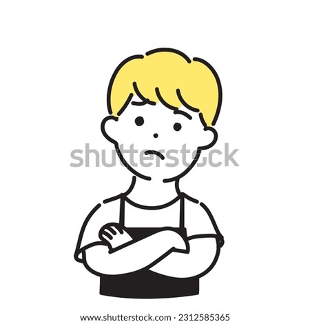 Illustration Series of Cute Person _ Male Clerk_D
