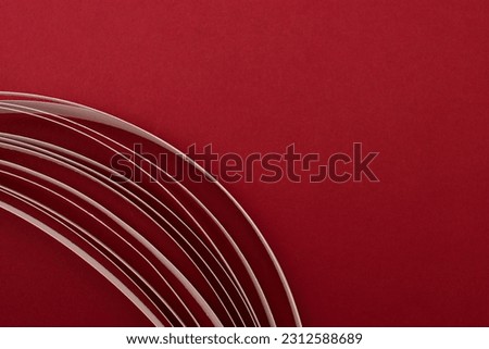 Abstract red and white 3d background