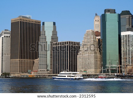 Manhattan skyline from Brooklyn in New York City