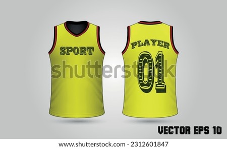 vector plain basketball uniform t-shirt