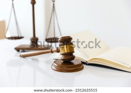 judge's hammer law enforcement officer Cases based on evidence and documents taken into account Royalty-Free Stock Photo #2312635515