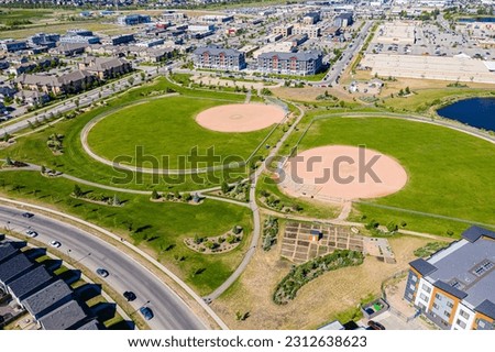 Peter Zakreski Park Aerial in Saskatoon, Saskatchewan Royalty-Free Stock Photo #2312638623