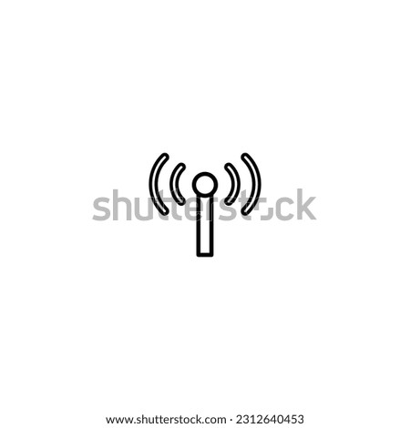 Network Communication Icon Wifi Hostpot Editable Stroke