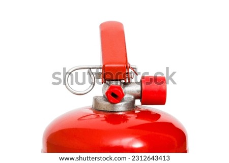 Fire extinguisher on a white background