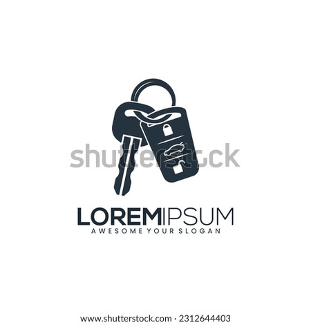 Car Key On Icon On White Background Key logo designs concept vector, Key technology logo template. Cartoon car keys. Car icon or logo. Supporting or service. Valet symbol. Car insurance icon