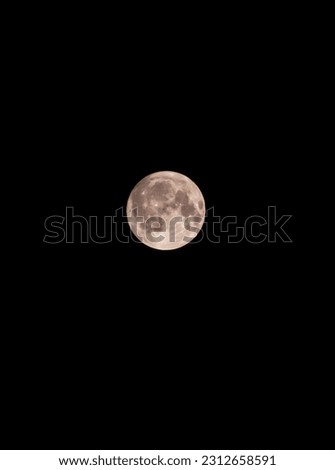full moon clicked picture at night 
