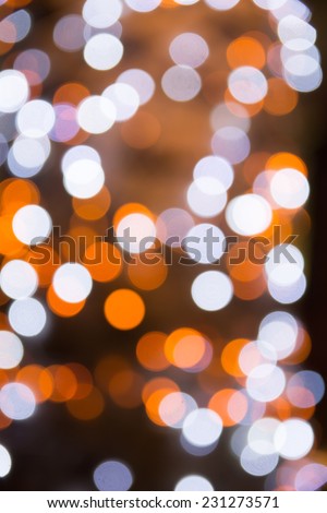 Circular bokeh background of Christmas light