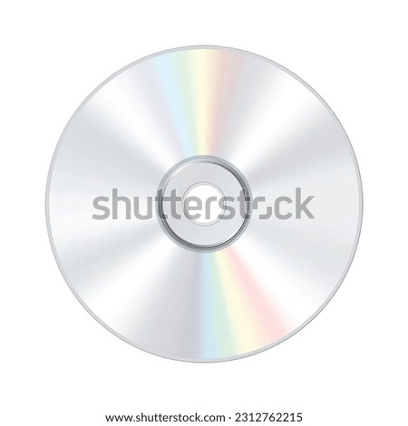 isolated Blank Compact disc CD or DVD Royalty-Free Stock Photo #2312762215