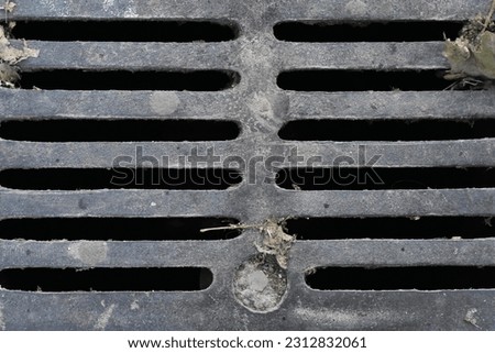 Sewer Drain Grate Cover in Central Park, New York City