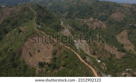 Arial view of river  Hills 