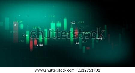 business vector illustration design Stock market charts or Forex trading charts for business and finance ideas. Royalty-Free Stock Photo #2312951901